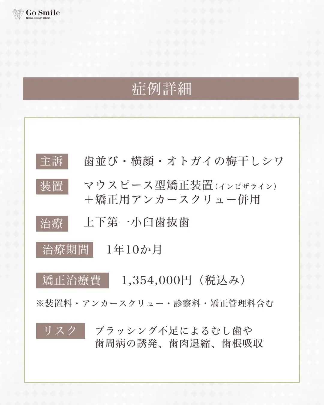 Smileに自信を！